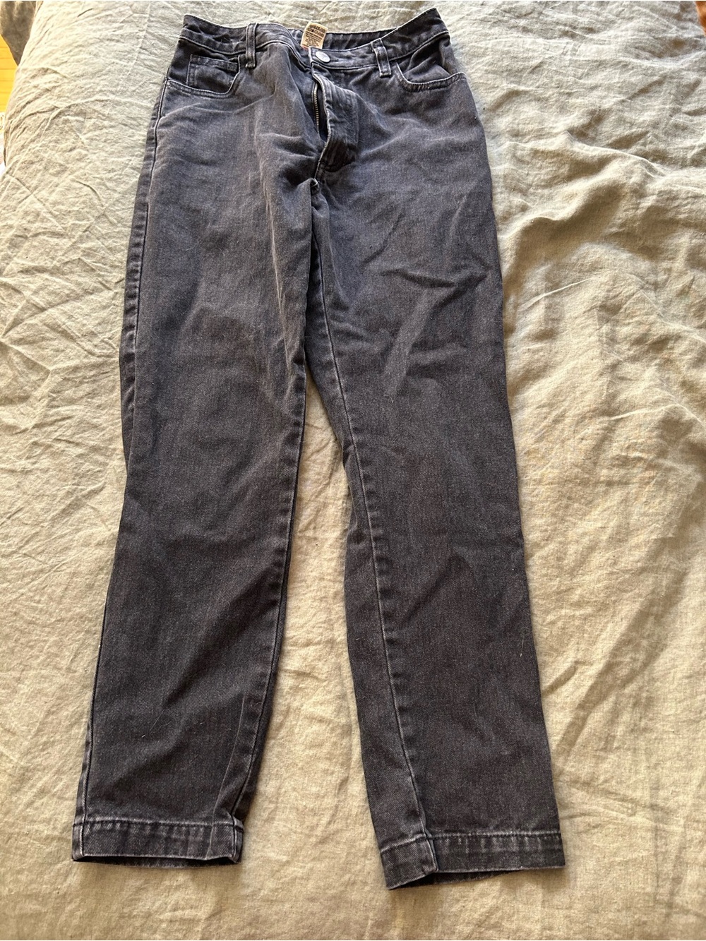 High-Rise Women's Black Mom Jeans